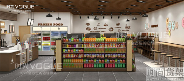 超市貨架擺放設(shè)計效果圖