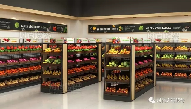 便利店貨架陳列設計效果圖