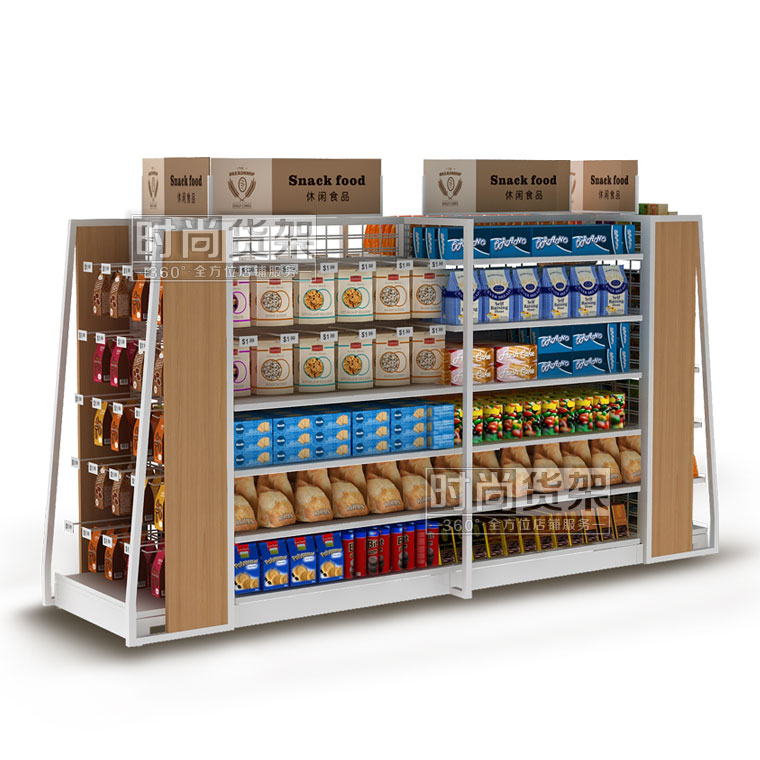 便利店貨架_零食區(網板帶掛鉤)