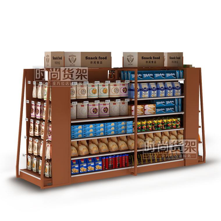 便利店貨架_食品區(木板帶掛鉤)