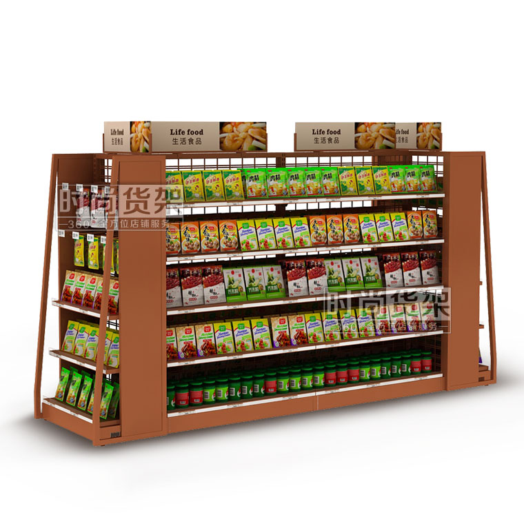 便利店貨架_生活用品(網(wǎng)板中島)
