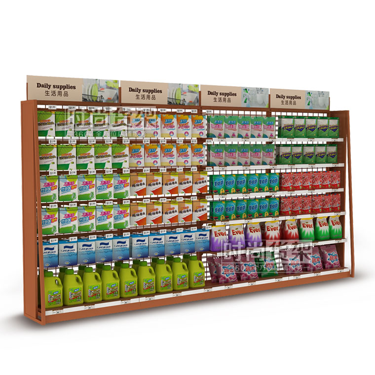 便利店貨架_清潔用品(網(wǎng)板單面)